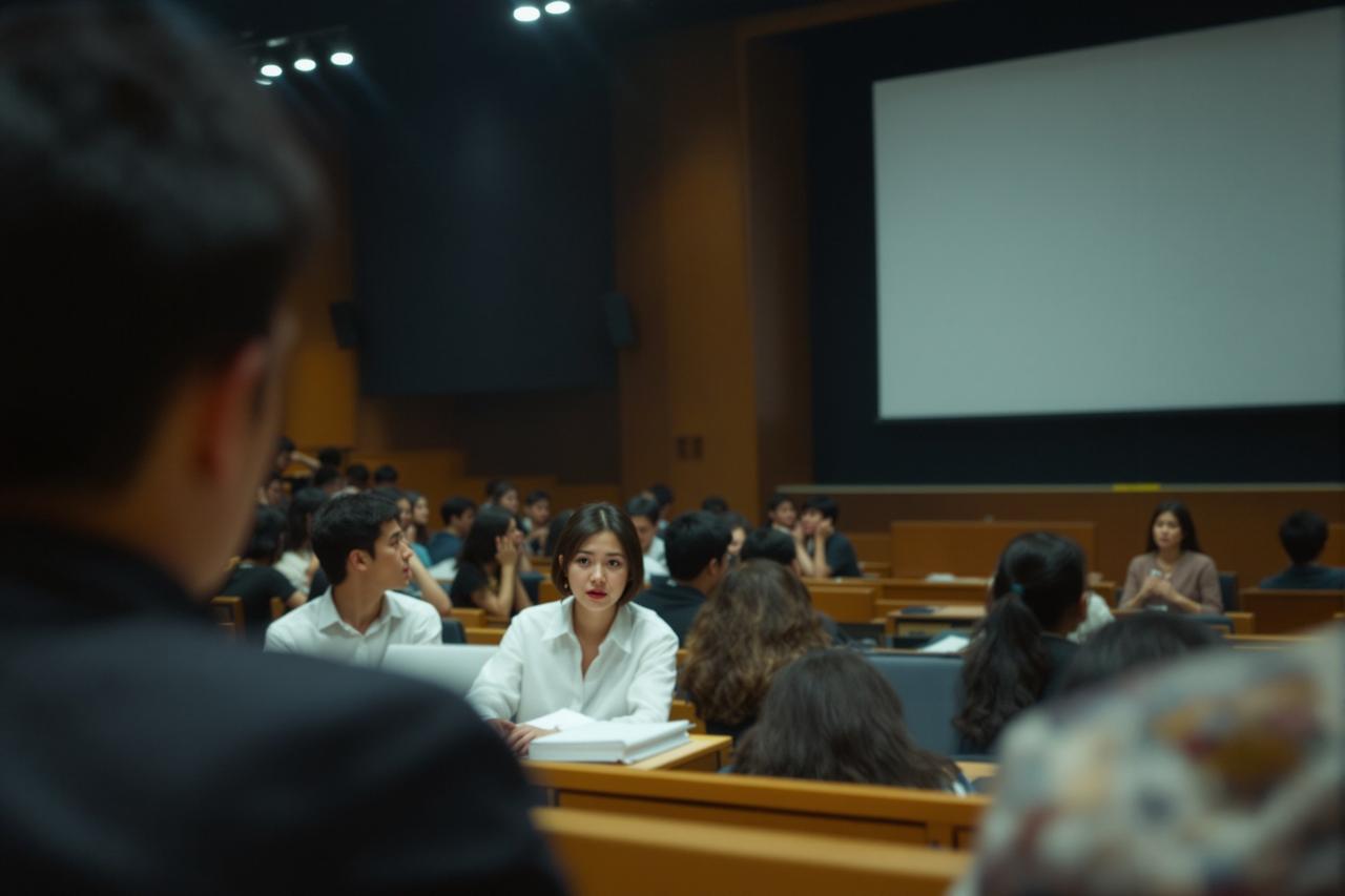 网红学姐返校讲座翻车,被学弟学妹当场揭穿学历造假